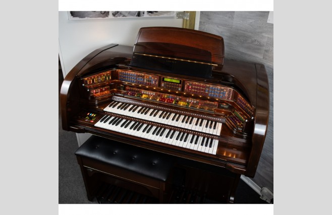 Used Lowrey Majesty Cherry Organ All Inclusive Top Grade Package (SN:510D604H022235) - Image 6